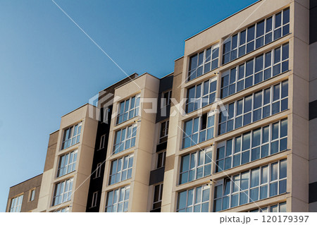 Modern apartment building real estate concept 120179397