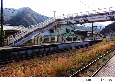 青梅線古里駅の上り線側から見たプラットフォーム（1） 120179830