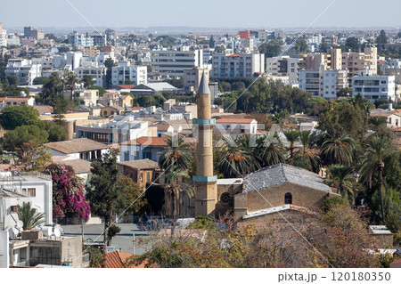Aerial view of the Omeriye Mosque in Nicosia 120180350