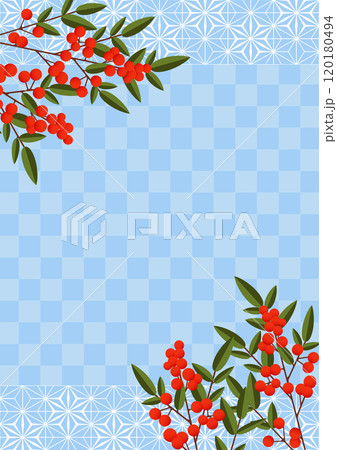 和柄の背景 和柄の背景 120180494