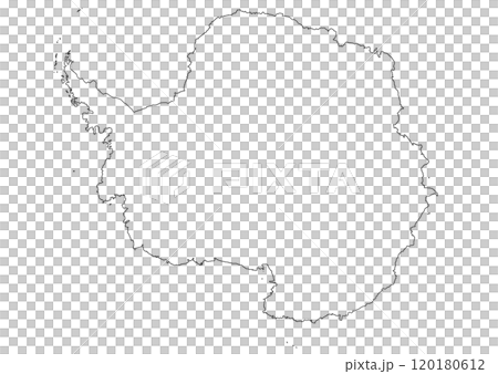 空白地圖南極洲 120180612