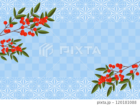 和柄の背景 和柄の背景 120181088