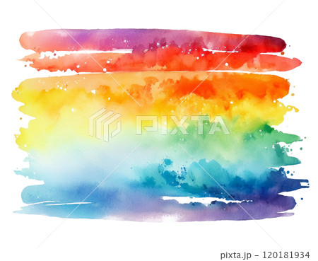 虹の水彩画のイラスト素材 [120181934] - PIXTA