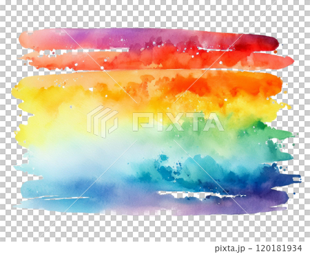 虹の水彩画のイラスト素材 [120181934] - PIXTA