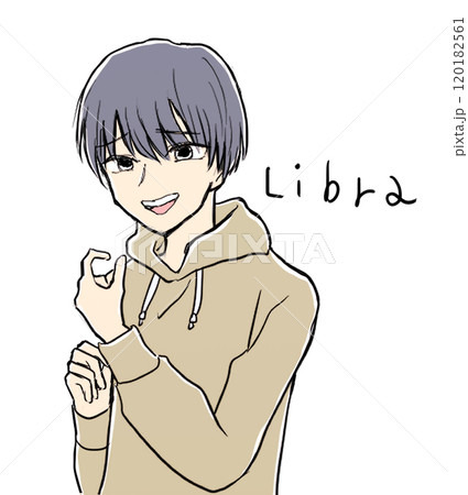 てんびん座イメージの男の子 120182561