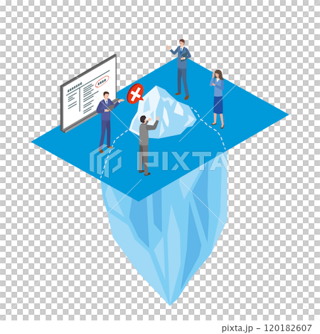 工作麻煩的冰山一角圖片 120182607