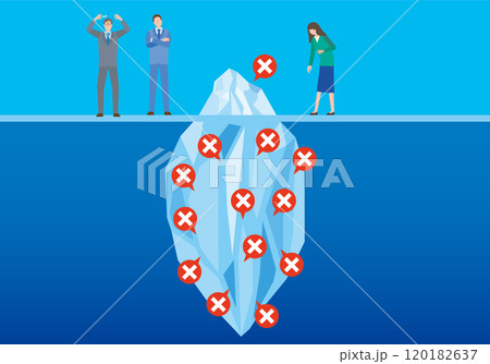 仕事上トラブルの氷山の一角イメージ 120182637