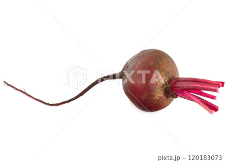 Closeup beetroot (beet root) isolated on white. 120183073