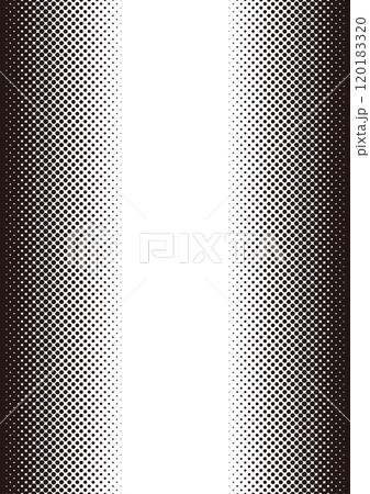 繋げて延長が可能なモノクロのハーフトーンドットグラデーションの背景パターン 120183320