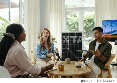 Engineers Giving An Interview In Office Engineers Giving An Interview In Office 120183587