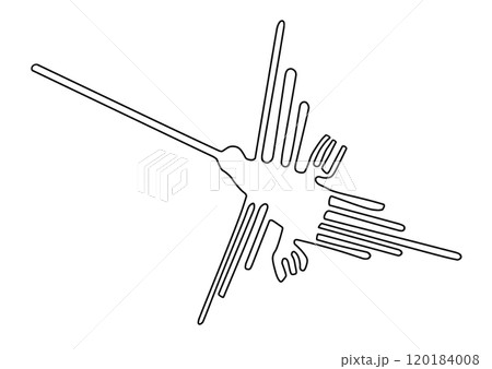 ナスカの地上絵　ハチドリ 120184008