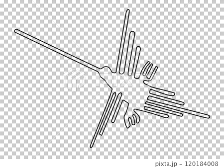 ナスカの地上絵　ハチドリ 120184008