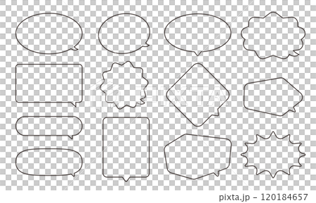 Retro empty comic speech bubbles set, pop art style, vintage design - stock vector Retro empty comic speech bubbles set, pop art style, vintage design - stock vector 120184657