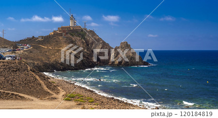 Cabo de Gata Lighthouse, Cabo de Gata-Nijar Natural Park, Spain 120184819