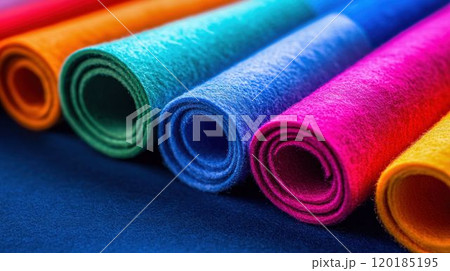 Colorful Rolled Felt Fabric Sheets 120185195
