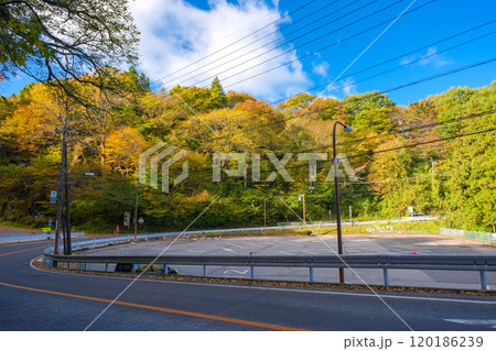 群馬県渋川市 伊香保温泉、市営駐車場 120186239