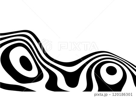 Amazing liquify lines effect on black and white, vector illustration. Eps 10 Amazing liquify lines effect on black and white, vector illustration. Eps 10 120186301
