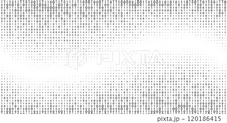 Wavy binary code halftone gradient bg Wavy binary code halftone gradient bg 120186415