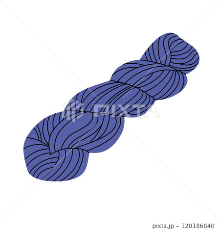 A ball of knitting thread. Hobbies and handmade 120186840