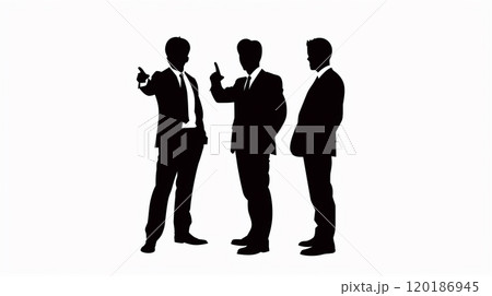 人物アイコン シルエット ビジネスマン スーツ 社会人 120186945