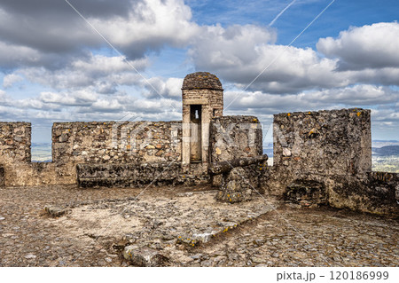 The Fort and Castelo of Marvao on the Hill of Castelo de Marvao in Alentejo, Portugal The Fort and Castelo of Marvao on the Hill of Castelo de Marvao in Alentejo, Portugal 120186999
