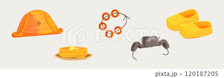 Russian Slavic Object and Famous Symbol Vector Illustration Set Russian Slavic Object and Famous Symbol Vector Illustration Set 120187205