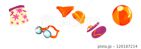 Swimmer Object and Accessory for Swimming Vector Set Swimmer Object and Accessory for Swimming Vector Set 120187214