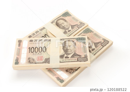 一万円札の札束 新紙幣 渋沢栄一 一万円札の札束 新紙幣 渋沢栄一 120188522