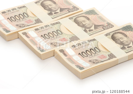 一万円札の札束 新紙幣 渋沢栄一 一万円札の札束 新紙幣 渋沢栄一 120188544