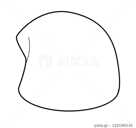 Crochet Hat. Knitted Winter Head Fashion accessory cap clothing technical illustration. Vector headgear for Men, 120190316