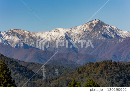 谷川岳の初雪 谷川岳の初雪 120190992