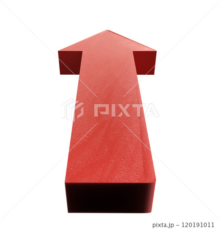 The Red Arrow png image for Business or decor concept 3d rendering. The Red Arrow png image for Business or decor concept 3d rendering. 120191011