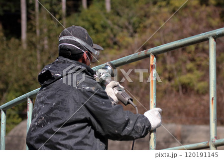 建築塗装錆落とし錆止め下塗り上塗りマスク足場養生木造鉄骨 120191145