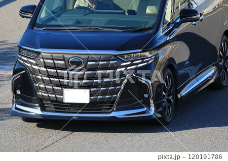 黒いミニバン 120191786