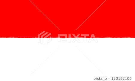 手描き風のインドネシアの国旗です。 120192106