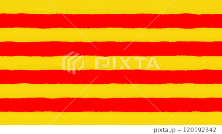 手描き風のカタルーニャの旗です。 手描き風のカタルーニャの旗です。 120192342