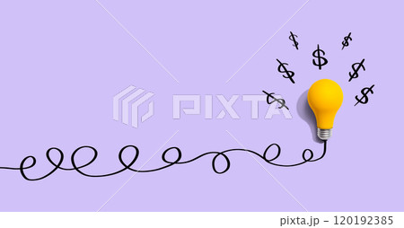 Great idea to make money concept 120192385