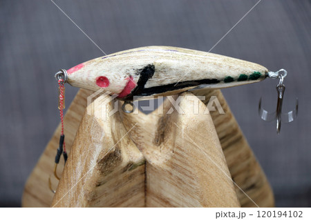 木工教室彫刻桐キリ木DIYルアー 120194102