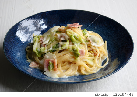 白菜とベーコンのクリームパスタ 白菜とベーコンのクリームパスタ 120194443