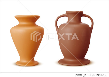 Ancient clay vessels set 120194639