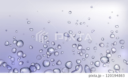 Realistic 3d background with fizzy bubble 120194863