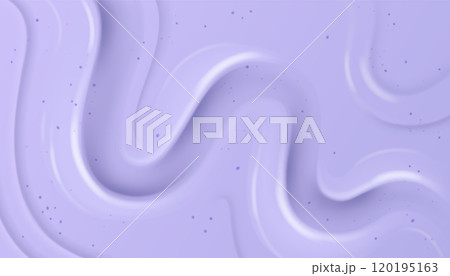Purple yogurt or soft ice cream surface texture 120195163
