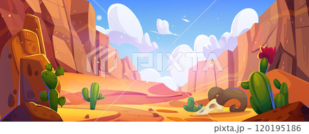 Arizona desert landscape with rock cliff mountains 120195186