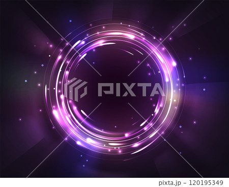 Magic futuristic circle portal 120195349