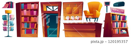 Bookstore interior furniture and equipment 120195357