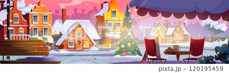 Old European city square on Christmas Old European city square on Christmas 120195459