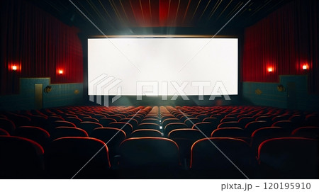 映画館、スクリーン、コピースペース 120195910