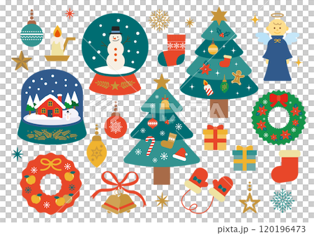 かわいいクリスマスのイラスト素材 120196473