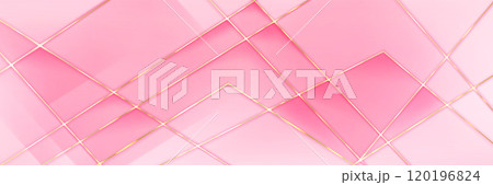 Pink pastel luxury background with gold pattern. 120196824