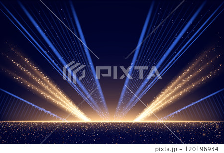 Dark blue stage for award ceremony design Dark blue stage for award ceremony design 120196934